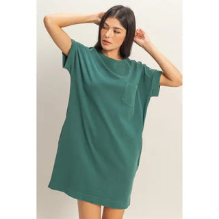 The Teal Tuesday Shirt Dress