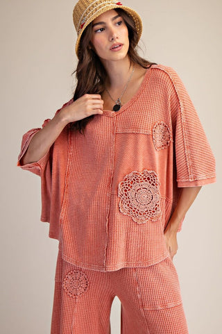 Rust & Lace Cozy Top