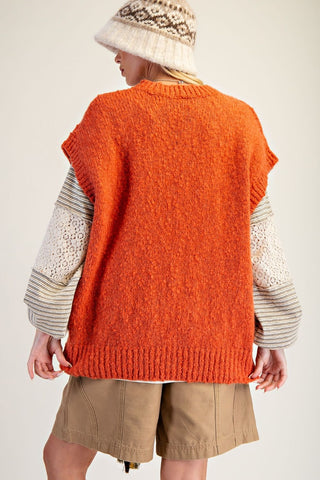 Rust of Sadie Knit Vest by Easel