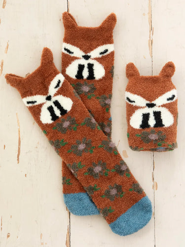 Cozy Rust Fox Socks