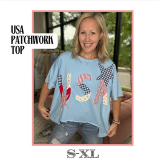 USA Patchwork Graphic Tee