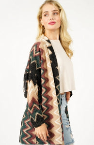 Valencia Fringe Cardigan