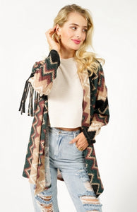 Valencia Fringe Cardigan