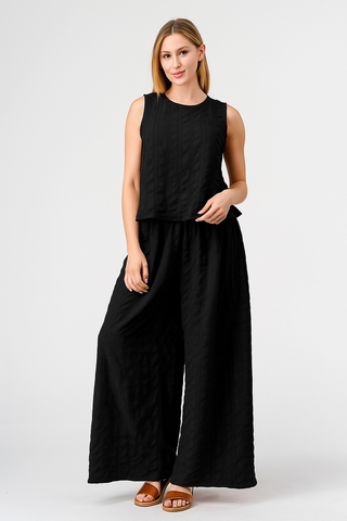 Stacey Textured Sleeveless Tops