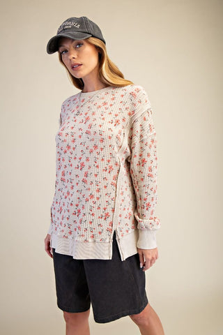 Stone Josie in Bloom Pullover by Easel