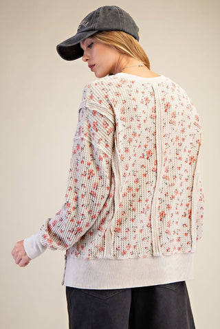 Stone Josie in Bloom Pullover by Easel
