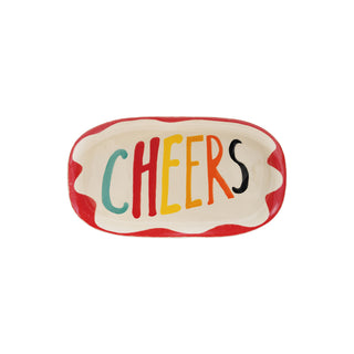 Stoneware Cheers Platter