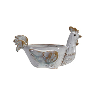 Stoneware Hen Shaped Sponge/Soap Holder