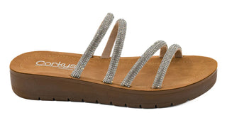 Striptease Rhinestone Sandals by Corkys
