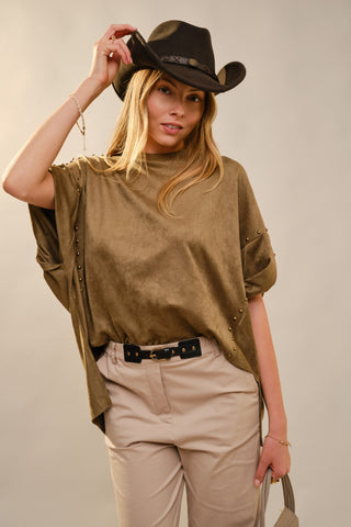 Morgan Keepin’ It Olive Tee