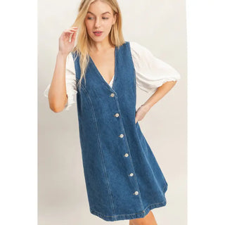 Daisy Dark Denim Dress