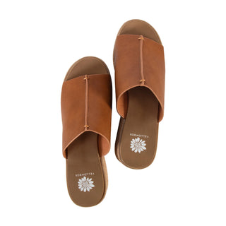 Vienna Cork Tan Wedge Sandal by Yellow Box