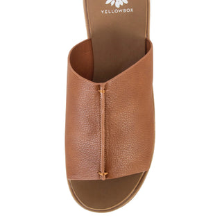 Vienna Cork Tan Wedge Sandal by Yellow Box