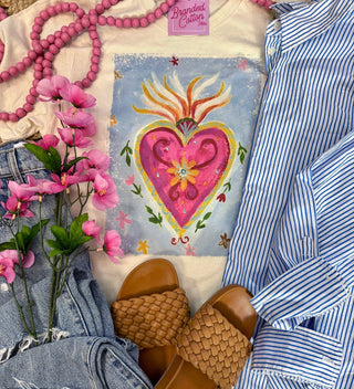Floral Sacred Heart