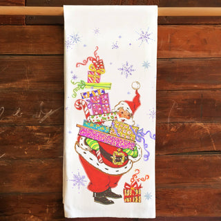 Vintage Santa Tea Towel