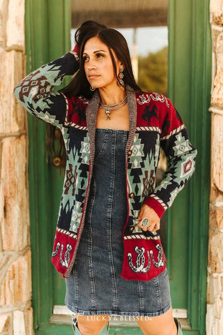 Desert Horizon Aztec Sweater