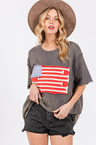 Emmie Jo American Flag Top