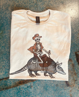 Skeleton & Armadillo Tee