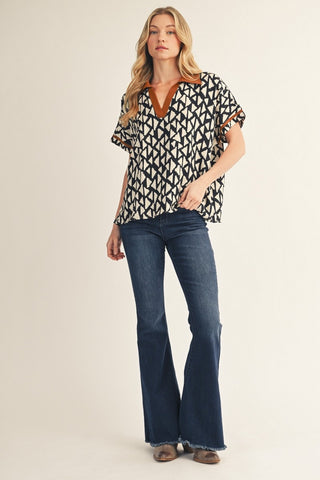 G's Geo Print Top