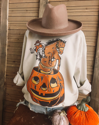 The Fringed Pineapple Lura Pumpkin Cowboy Sweatshirt