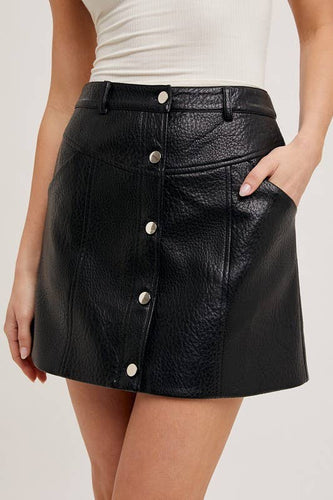 Gemma Faux Leather Skirt