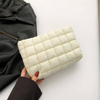 Quilted Puffy Clutch Bag