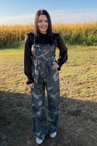 Sunday at the Ranch Black Blouse