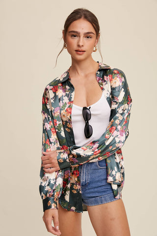 Bluebonnet Belle Satin Top