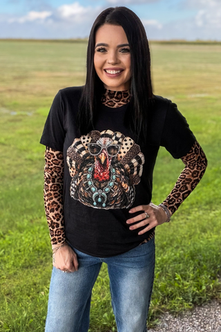 Hear Me Roar Leopard Mesh Top