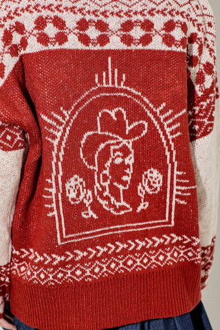 Red Rider Cowgirl Sweater