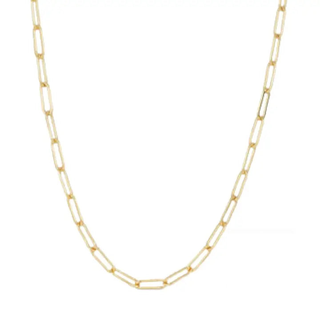 Carla Chain 18k Gold Plated Paper Clip Chain
