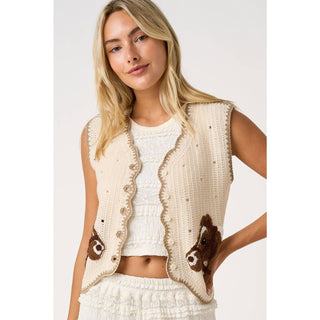 Horse Patch Sweater Vest