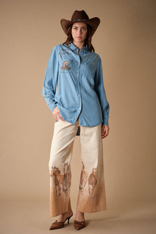 Wild Horse Wide Leg Jeans