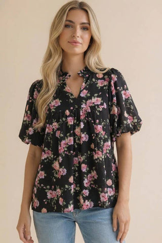 Prairie Frilled Floral Top