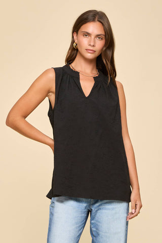 Tali Midnight Shirred Blouse