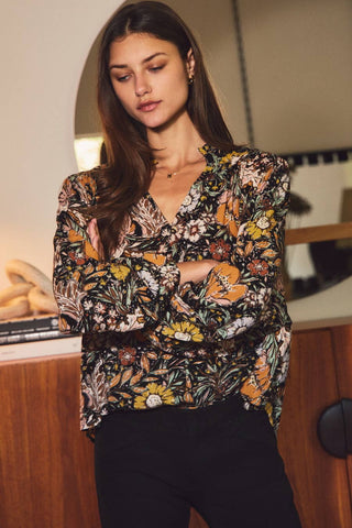 Meadowlight Floral Gauze Top