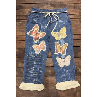 Flutter Sky Jeans - Butterfly - by Jaded Gypsy