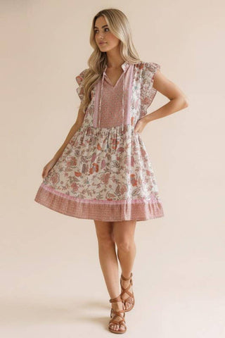 Blush Meadow Babydoll Dress