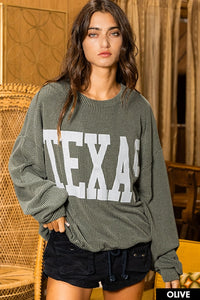 Texas Knit Sweater in Olive