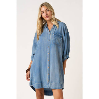 Free Spirit  Chambray Denim Dress