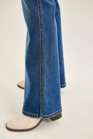 Soft Tide Charlotte high-rise flare jeans by Judy Blue