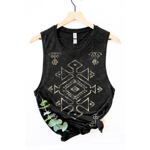 Lucille Aztec Mineral Tank Top