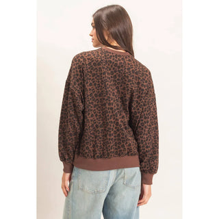 Remy Brown Leopard Sweatshirt