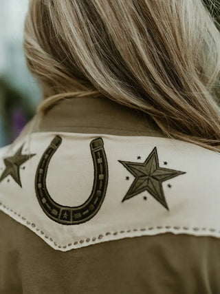 The Iron Steed Button Up Top