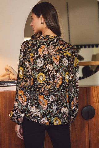 Meadowlight Floral Gauze Top