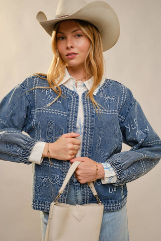 Western Ranch Heiress Denim Jacket