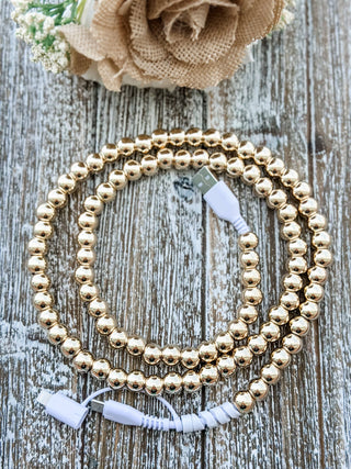 Candy "Gold Beads" 2 in 1 Phone Charger