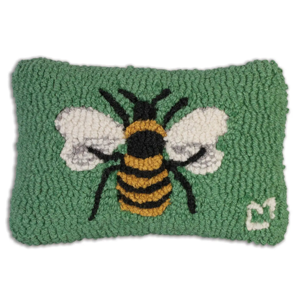 Honeybee Hooked Pillow