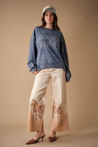 Wild Horse Wide Leg Jeans