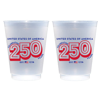 July 4th 250th Patriotic Frost Cups